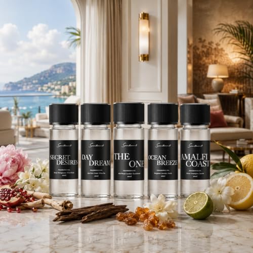 Scentiment Luxury Hotel Scents - 5 Diffuser Oil Set - 5 x 0.68 - Product Imagery