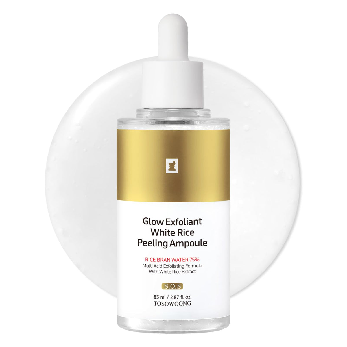 TOSOWOONG White Rice 75 Peeling Ampoule for Dull Skin - TOSOWOONG Official Imagery - 2
