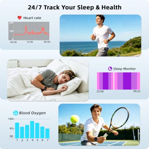 Smart Watch for Men Women Fitness Tracker: Make Answer Call - Product Imagery