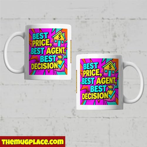Bold Estate Agent Coffee Mug - Best Price Best Agent Best - Product Imagery