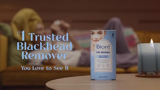 Bioré Original Blackhead Remover Strips, Deep Cleansing Nose Stri - Product Imagery