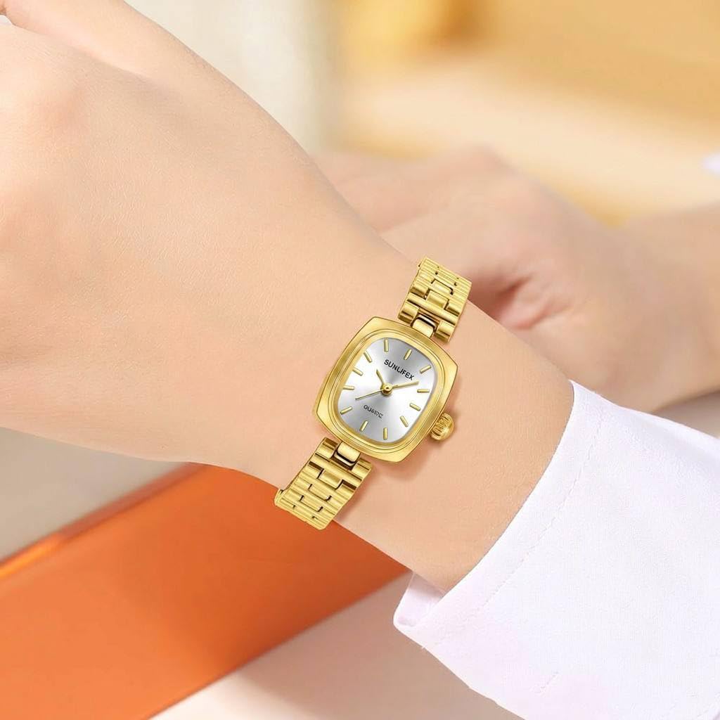FANMIS Gold Watch for Women Dainty Vintage Square Jewelry - FANMIS Official Imagery - 5