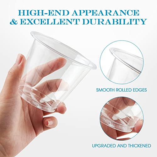 300 Pack 9oz Clear Plastic Cups,Disposable Crystal Drinking - Product Imagery