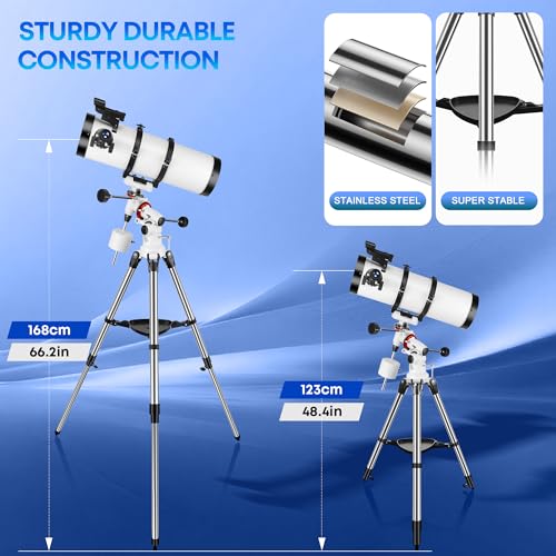 150EQ Professional Astronomy Telescope for Adults High Powered - Product Imagery