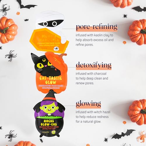 SpaLife Beauty Halloween Face Mask Spooky Glow Bundle | Korean - Product Imagery
