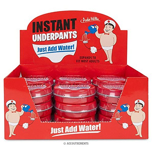 Archie Mcphee Instant underpants. Just add water one pair - Product Imagery