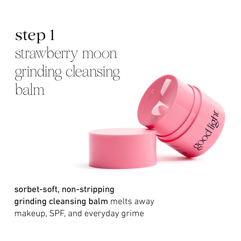 good light Double Cleanse Set. Oil-Based Cleansing Balm &amp; - good light