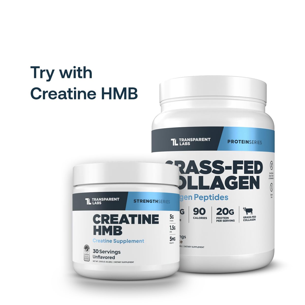 Transparent Labs Grass Fed Collagen Peptides Powder - Transparent Labs Official Imagery - 6