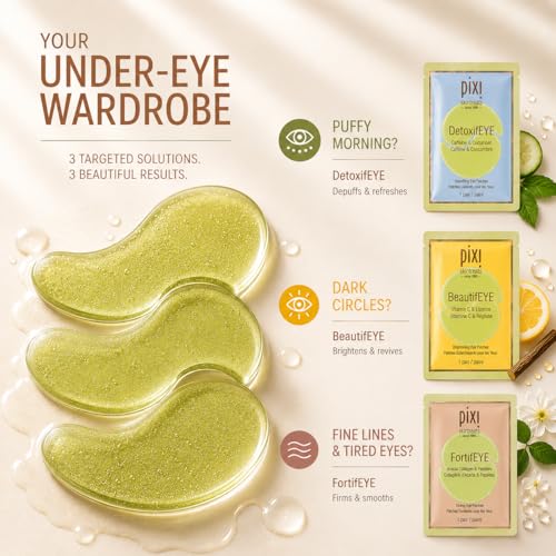Pixi Beauty Eye Patch Trio | 3 Single Use Eye Patches for - Product Imagery