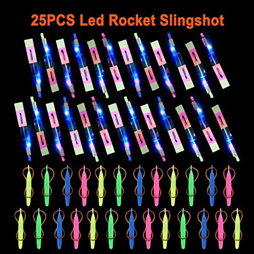lpvoqpth 25 Sets LED Flying Set, 25 Slingshot+25 Glow - Product Imagery