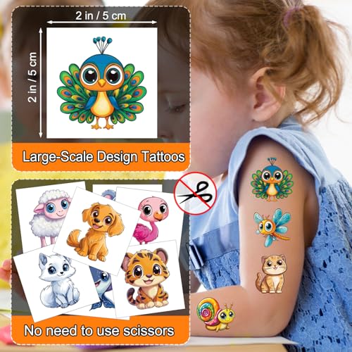 JCFIRE Larger Temporary Tattoos For Kids Stocking Stuffers, 102 - Product Imagery