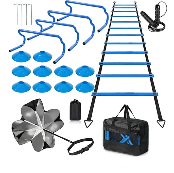 DZS Ladder Speed Football Training Equipment Set 20ft - DZS Official Imagery - 1