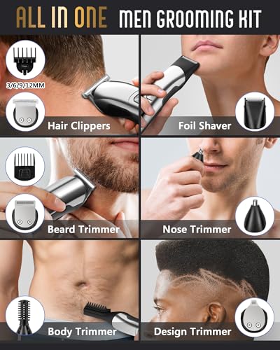 Ufree Beard Trimmer for Men, Waterproof Electric Razor, Grooming - Product Imagery