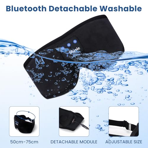 3D Sleep Mask with Bluetooth Headphones, Sleeping Headphones for - Product Imagery