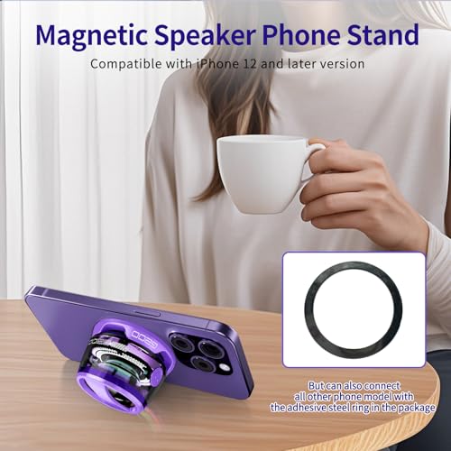 Magnetic Bluetooth Speaker - Portable Mini Speakers with RGB - Product Imagery