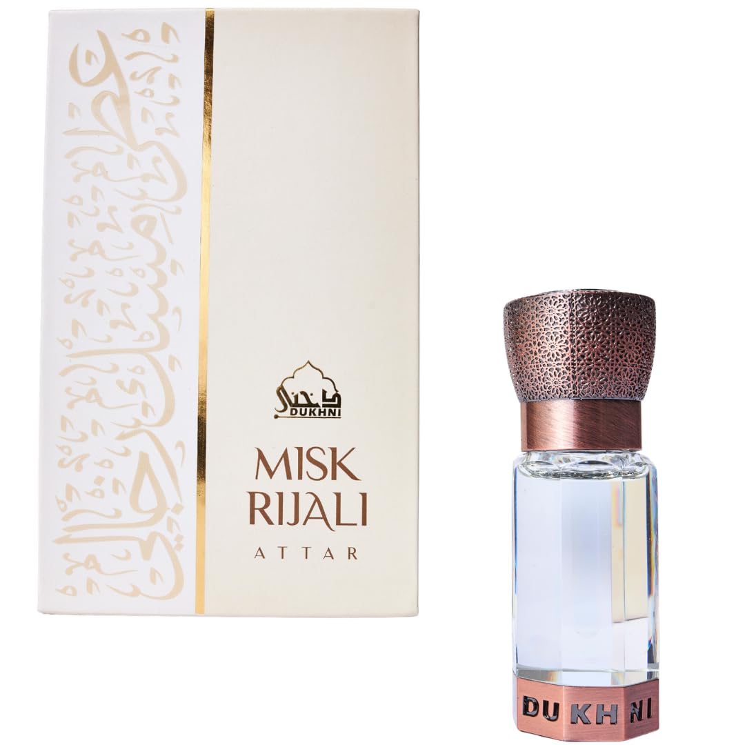 Dukhni Misk Rijali Attar Oil 6ml Musk Perfume Oil|Luxury Islamic - Product Imagery