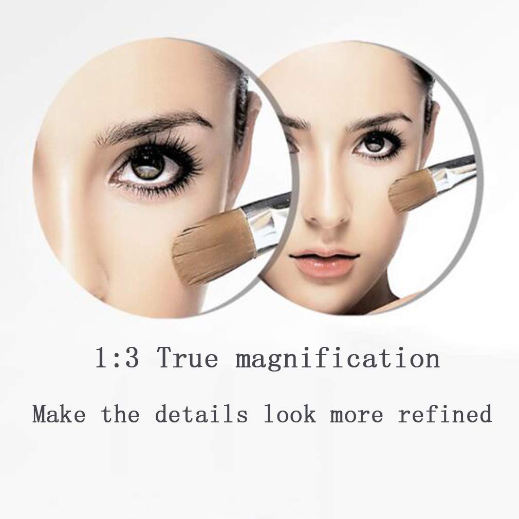 LED Makeup Vanity Mirror 3X Magnification Beauty Mirror Wall - EHGLGFTK Official Imagery - 5