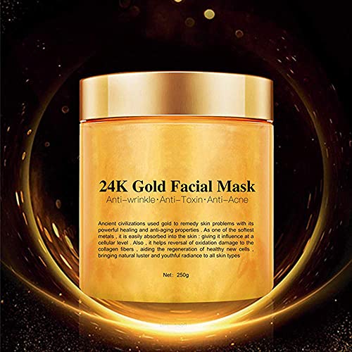 24K Gold Peel Off Face Mask, Rejuvenating Collagen Facial Mask - Product Imagery