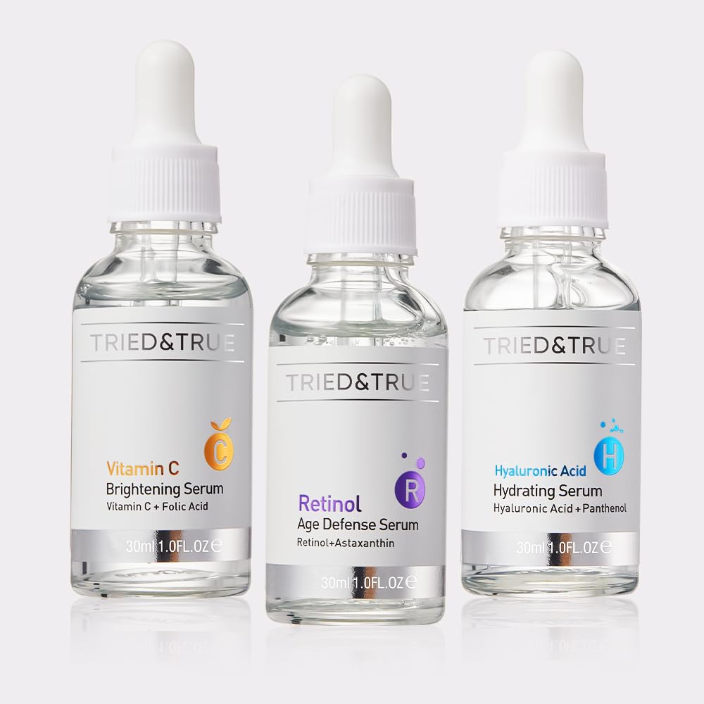 The Ageless Beauty Kit- Retinol Serum, Vitamin C Serum, and - Tried and True