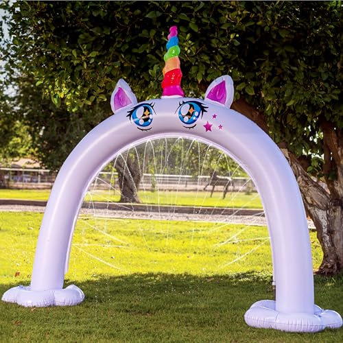 Sloosh Inflatable Ride a Unicorn Costume Sprinkler Arch - Water - Product Imagery