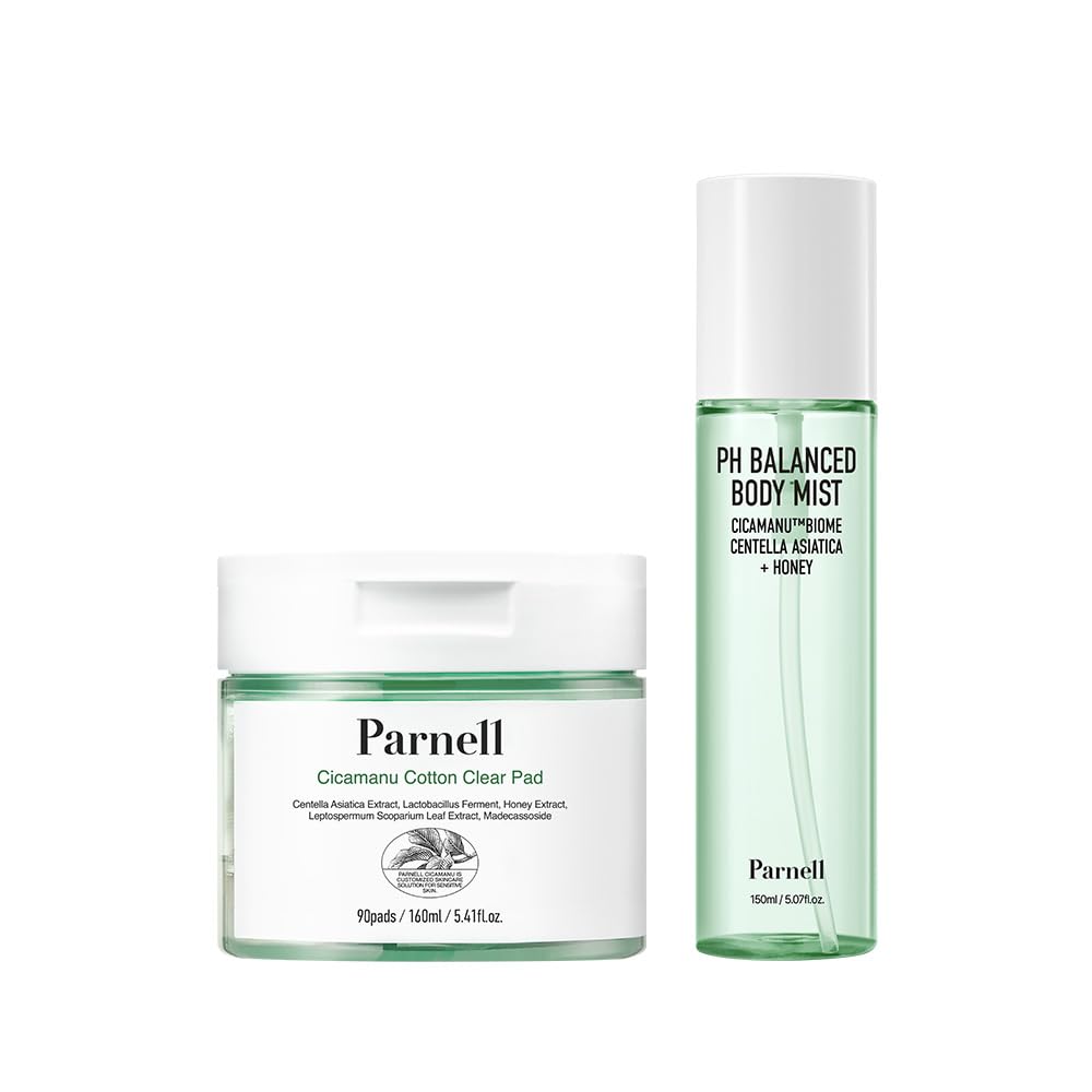 Parnell Cicamanu Body Care Duo – Cotton Clear Pad with Centella, - Parnell