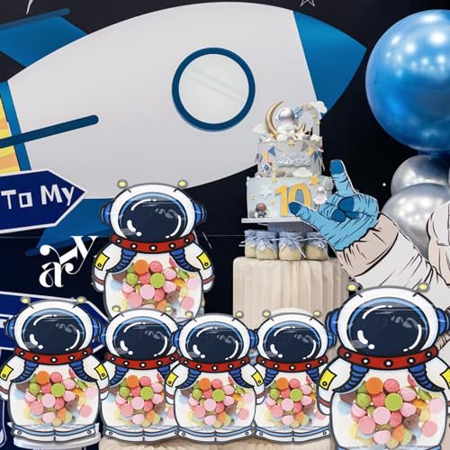 20 Pack Goodie Bags Cartoon Astronaut Candy Treat Bags Small - Product Imagery