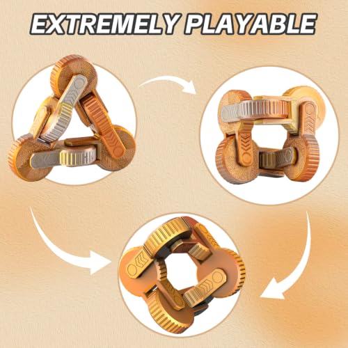 4 Pack Mechanical Fidget Toys Set, Stress Relief Desk Fidget - Product Imagery