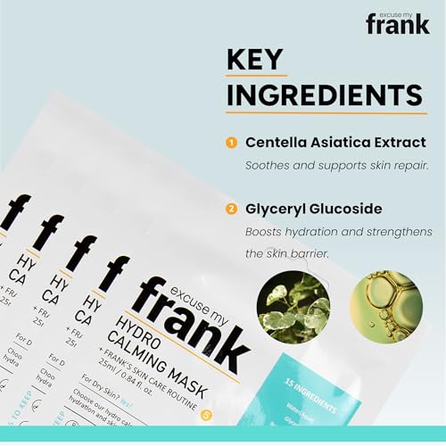 Hydro Calming Sheet Mask Korean Skincare for Hydration & - Product Imagery