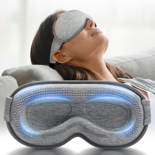 FACEMOON 3D Blackout Weighted Eye Mask for Sleep, Airplane - Product Imagery