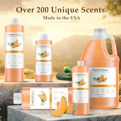 Cucumber Melon Fragrance Oil 8 fl. oz. Scented Oil for DIY Soap - Product Imagery