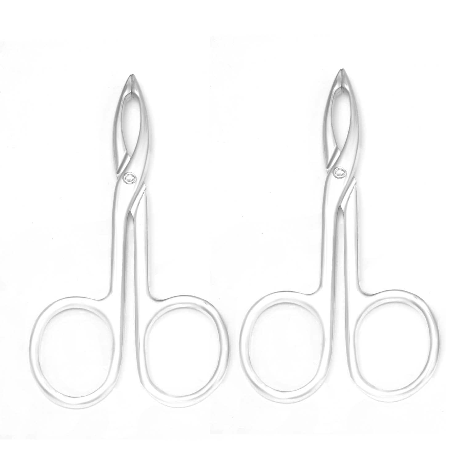 2 Pieces Tweezers Scissor Handle Straight Tip Scissor - Motanar Official Product Imagery - 6