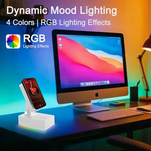 Wireless Induction Bluetooth Speaker, 5-in-1 Foldable Phone - Product Imagery