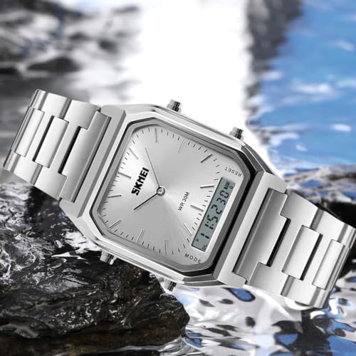 Gosasa Vintage Unisex Digital Sports Watch Dual Display - Product Imagery