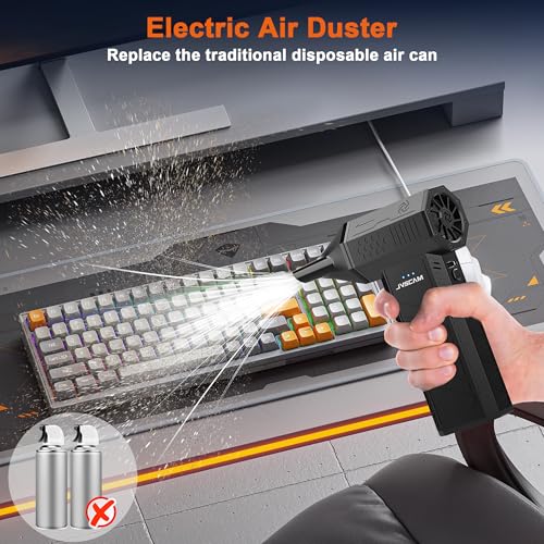Compressed Air Duster-130000RPM Super Power Air Blower with - Product Imagery