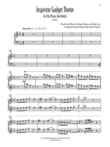 Inspector Gadget Theme: Sheet (The Alfred Duet Series) - Product Imagery