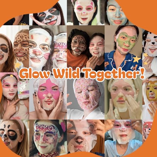 Epielle Character Face Mask Mystical Safari 6 Pack, Fun & Effe... - Product Imagery