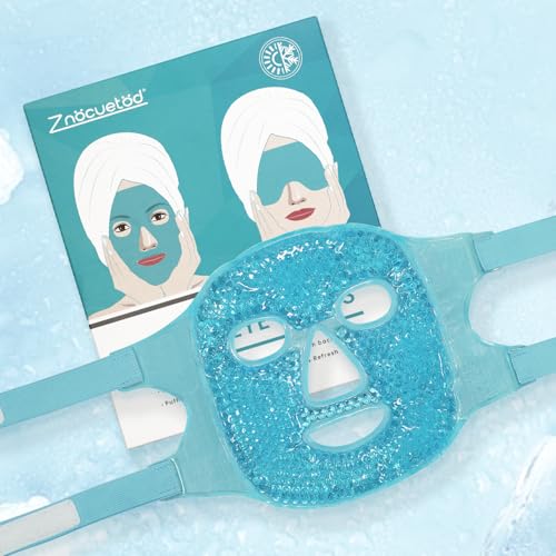 Cold Face Ice Mask Facial Ice Pack, Hot Cold Compress for Face - Product Imagery