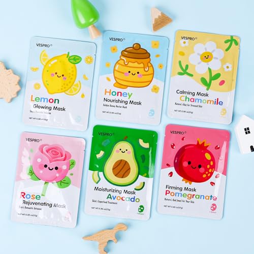12 Pack Face Masks for Women, Hydrating & Moisturizing Sheet - Product Imagery