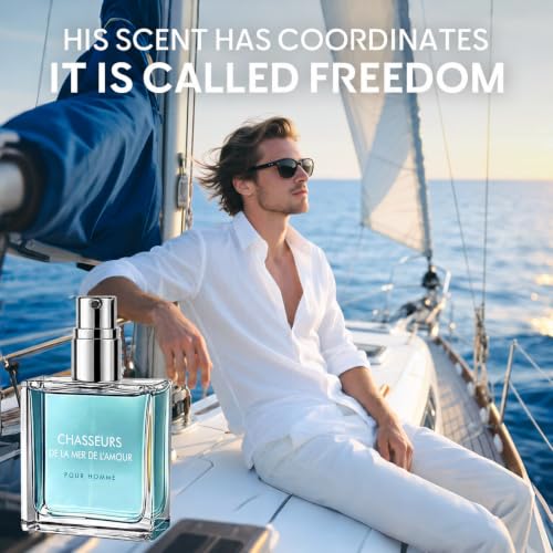 Pheromone Cologne for Men, Premium Long-Lasting Perfume Oil, - Product Imagery