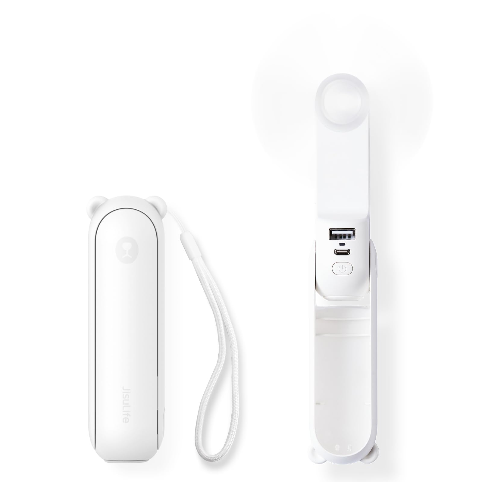 JISULIFE 3 IN 1 Portable Fan with Power Bank & Flashlight Feature by JISULIFE - Angle View 10