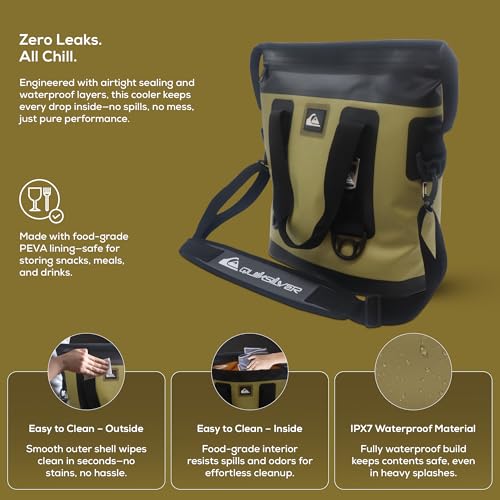 Quiksilver Zipperless Backpack Cooler 30L, Holds 36 Cans, 48 - Product Imagery