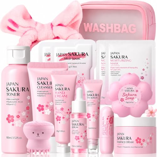 Sakura Skin Care Set for Kids Teen Girls 15PCS Daily Gentle - BliBling Official Imagery - 1