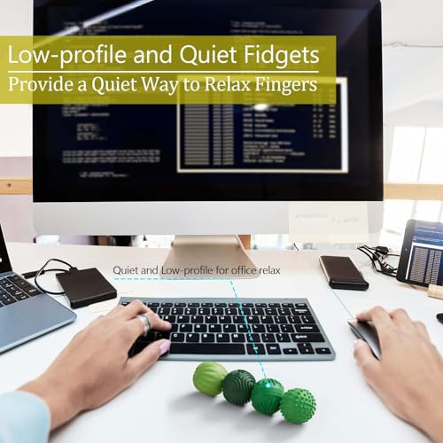 Silicone Magnetic Balls Fidget Toys for Adults & Teens,4PCS - Product Imagery