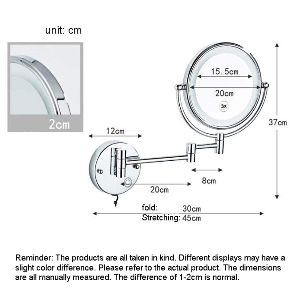 Makeup Mirror Vanity Mirror Makeup Mirror Bathroom Folding - TYUHDUYUR Official Imagery - 4