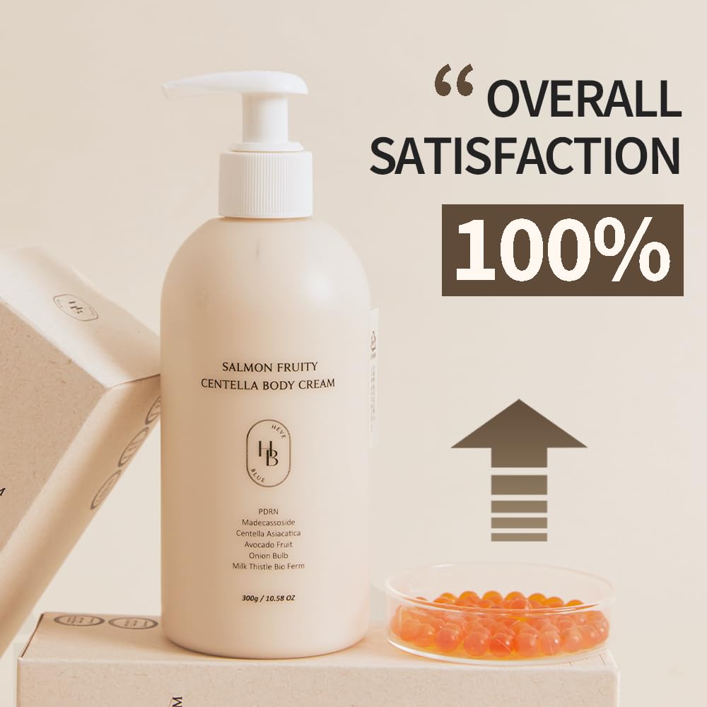 HEVEBLUE Salmon Fruity Centella Body Cream - HEVEBLUE Official Imagery - 4