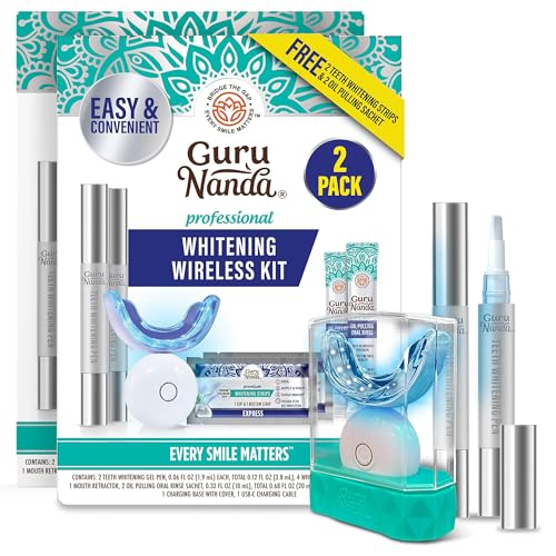 GuruNanda Professional Teeth Whitening Wireless Kit with LED - GuruNanda Official Imagery - 1