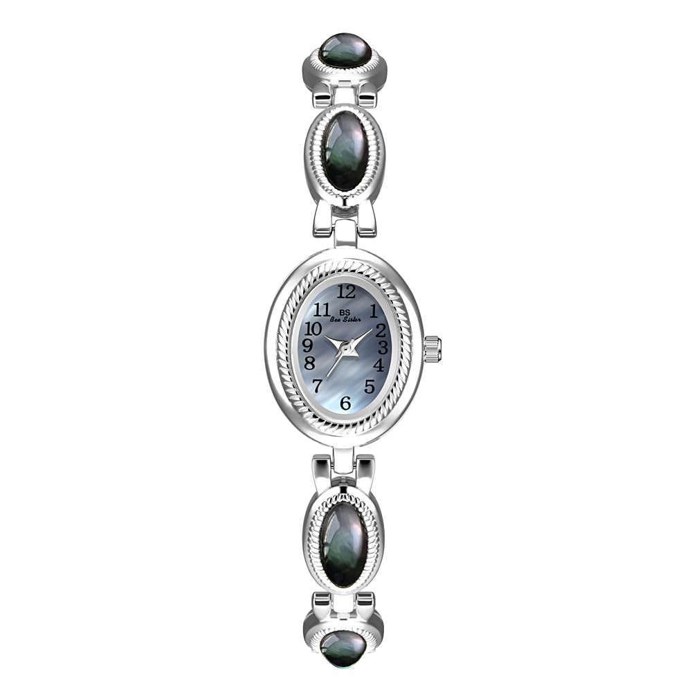 Women s Classic Dainty Pearl Shell Arabic Numerals Oval - CARLIEN Official Imagery - 8