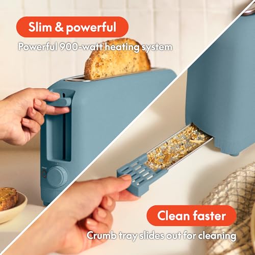 bella Fits-Anywhere™ 2-Slice Slim Toaster, Long Slot & Extra - Product Imagery