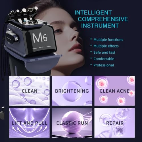 6-in-1 Skin Care Instrument for Face, Deep Cleansing, Lifting - Product Imagery