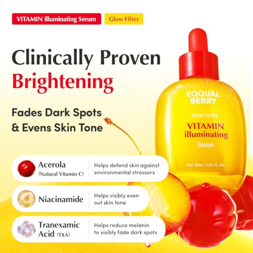 EQQUALBERRY Vitamin Illuminating Serum Triple Pack | Niacinami... - Product Imagery